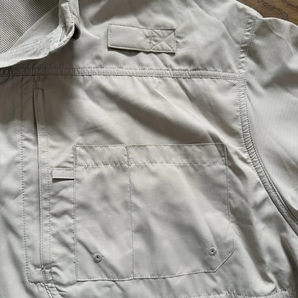 Reel Legends Saltwater II Performance Fishing Shirt XXL NWT Beige Khaki - Picture 5 of 9